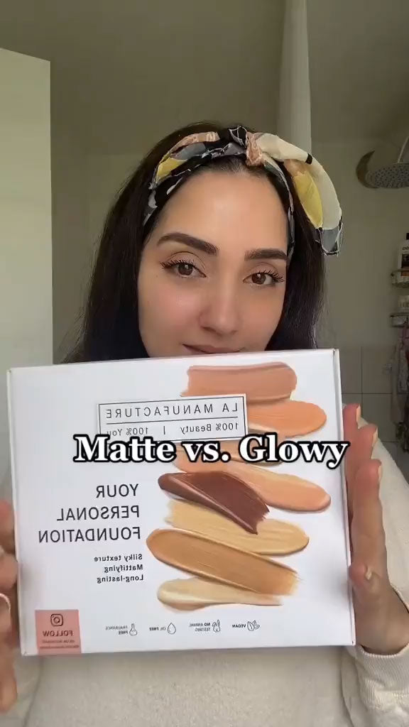 La Manufacture Your Personal Foundation Kit Matte Vs. Natural